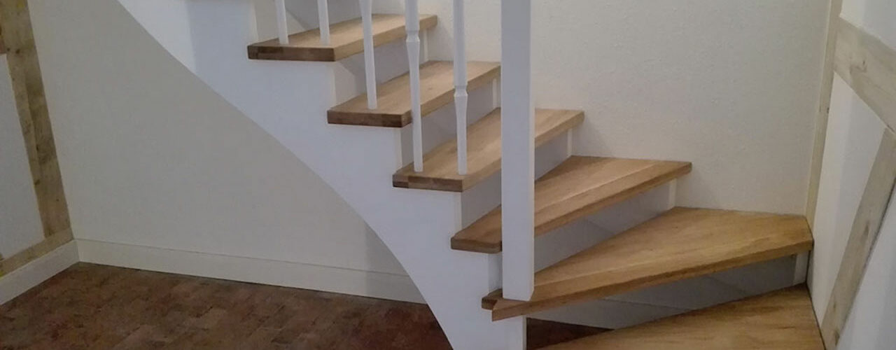 Was ist aufgesattelte Treppe